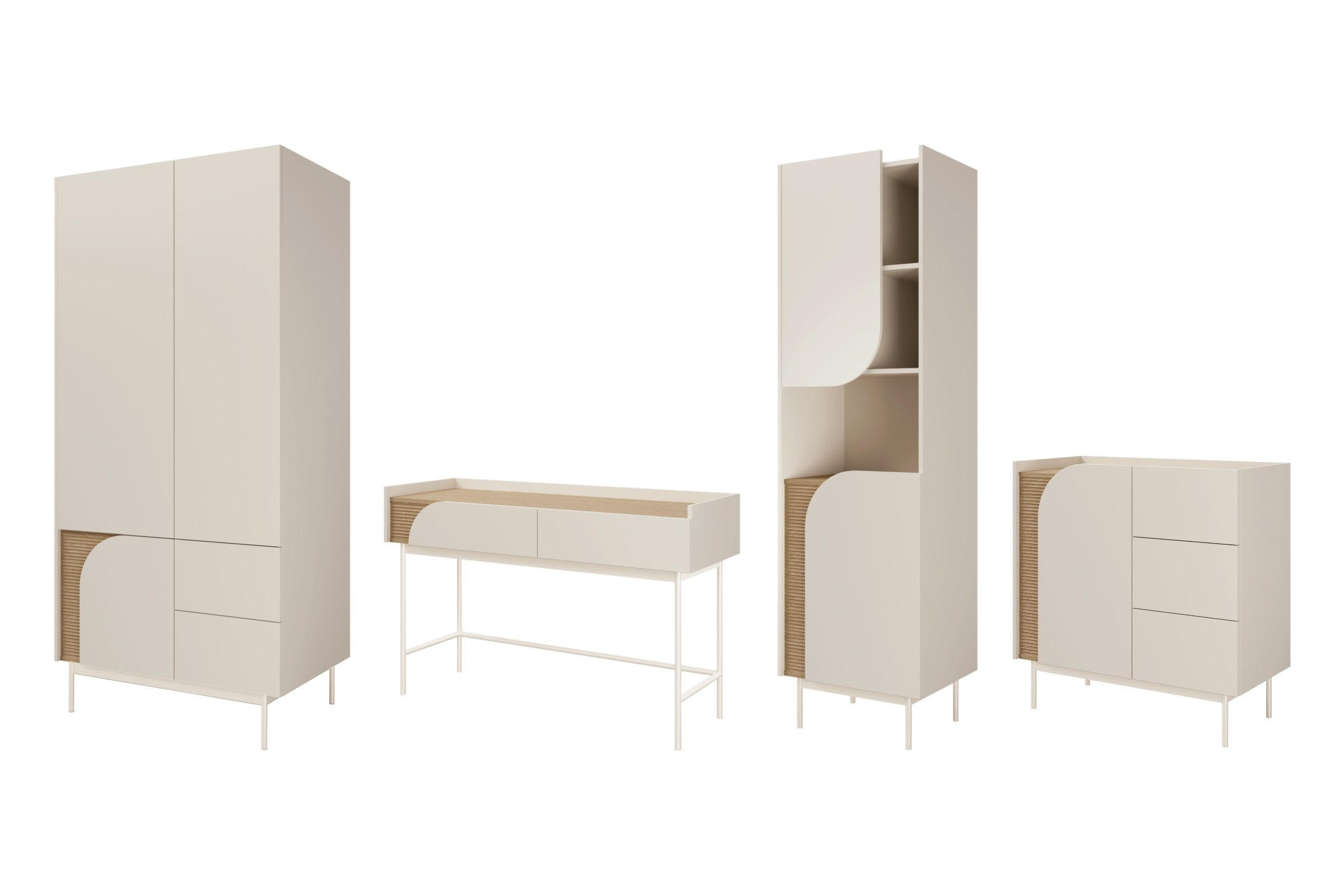 Deine Möbel 24 Jugendzimmer-Set Kaschmir 361x195x60 cm