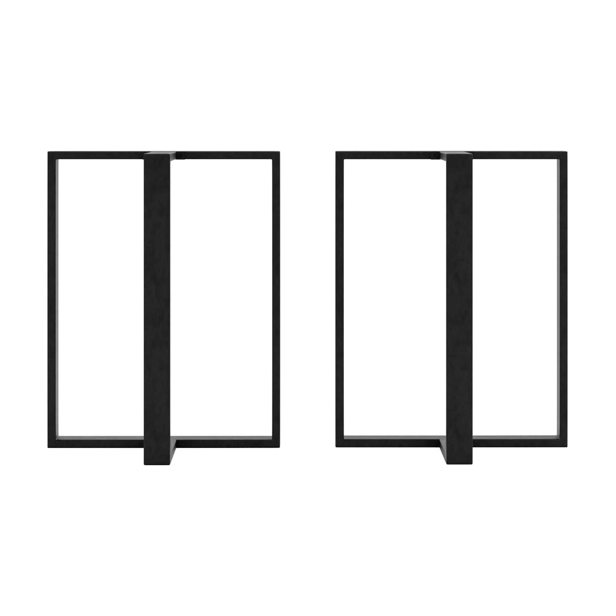 Thumbnail - [en.casa] Tischgestell-Set, Schwarz, Metall, 55x72x30 cm, Esszimmer, Tische, Esstische, Tischsysteme, Tischgestell