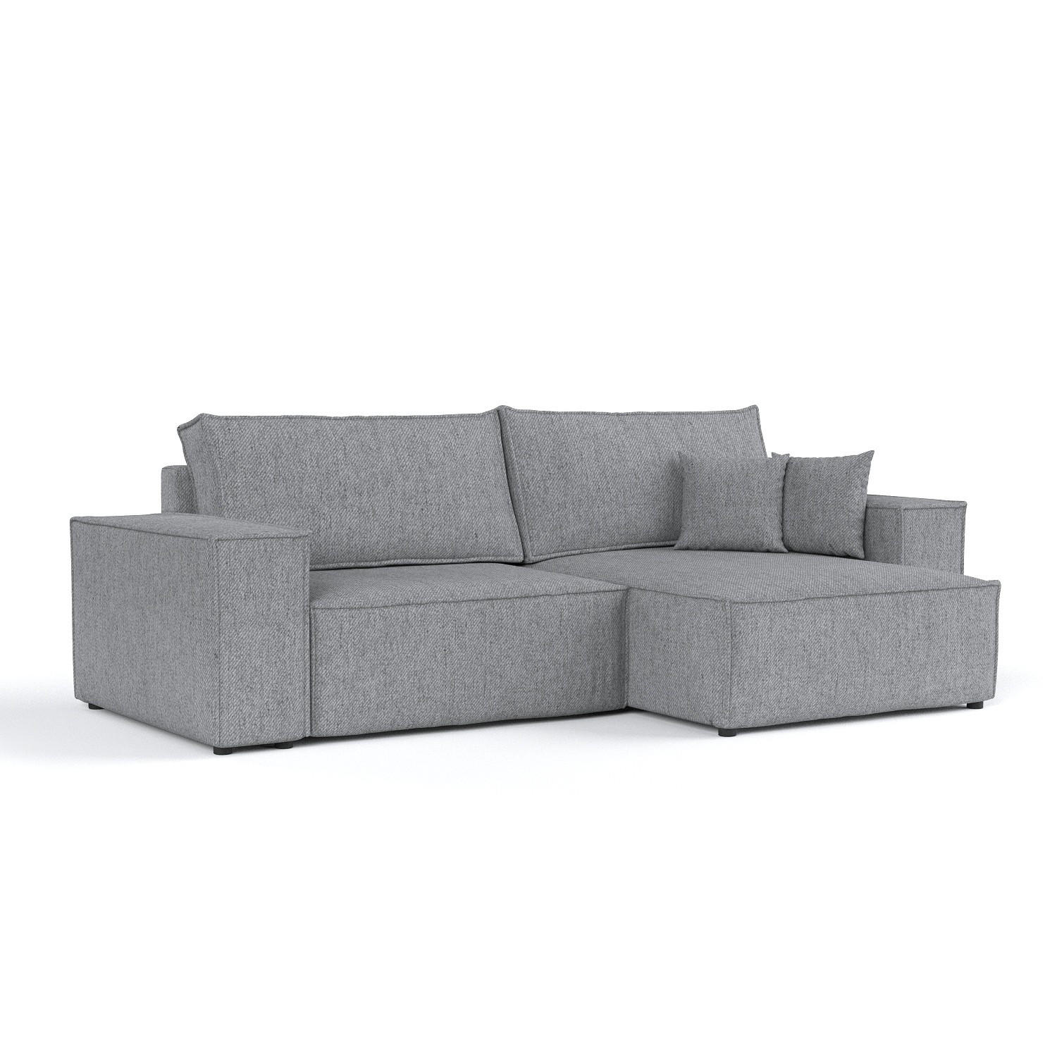 AltaBeds ROHOVÁ SEDAČKA CAVO, textil, Šedá