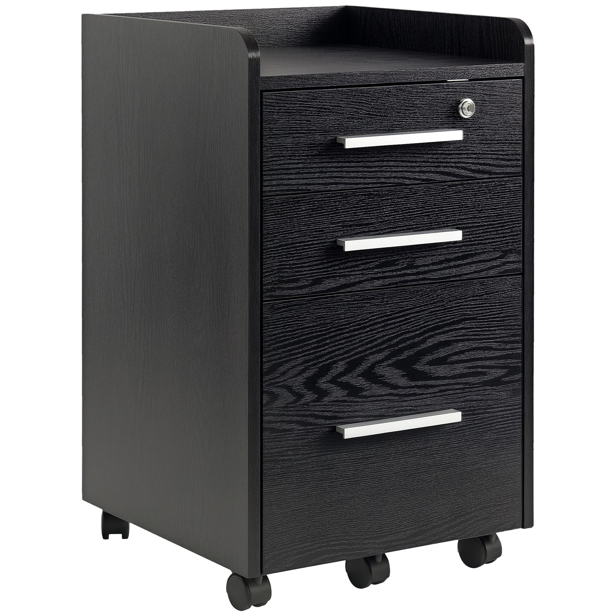 ComfortXL Rollcontainer Schwarz 40x65.4x39.2 cm