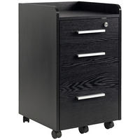 ROLLCONTAINER DE-14461 Schwarz - Schwarz, Holzwerkstoff (40/65.4/39.2cm) - ComfortXL
