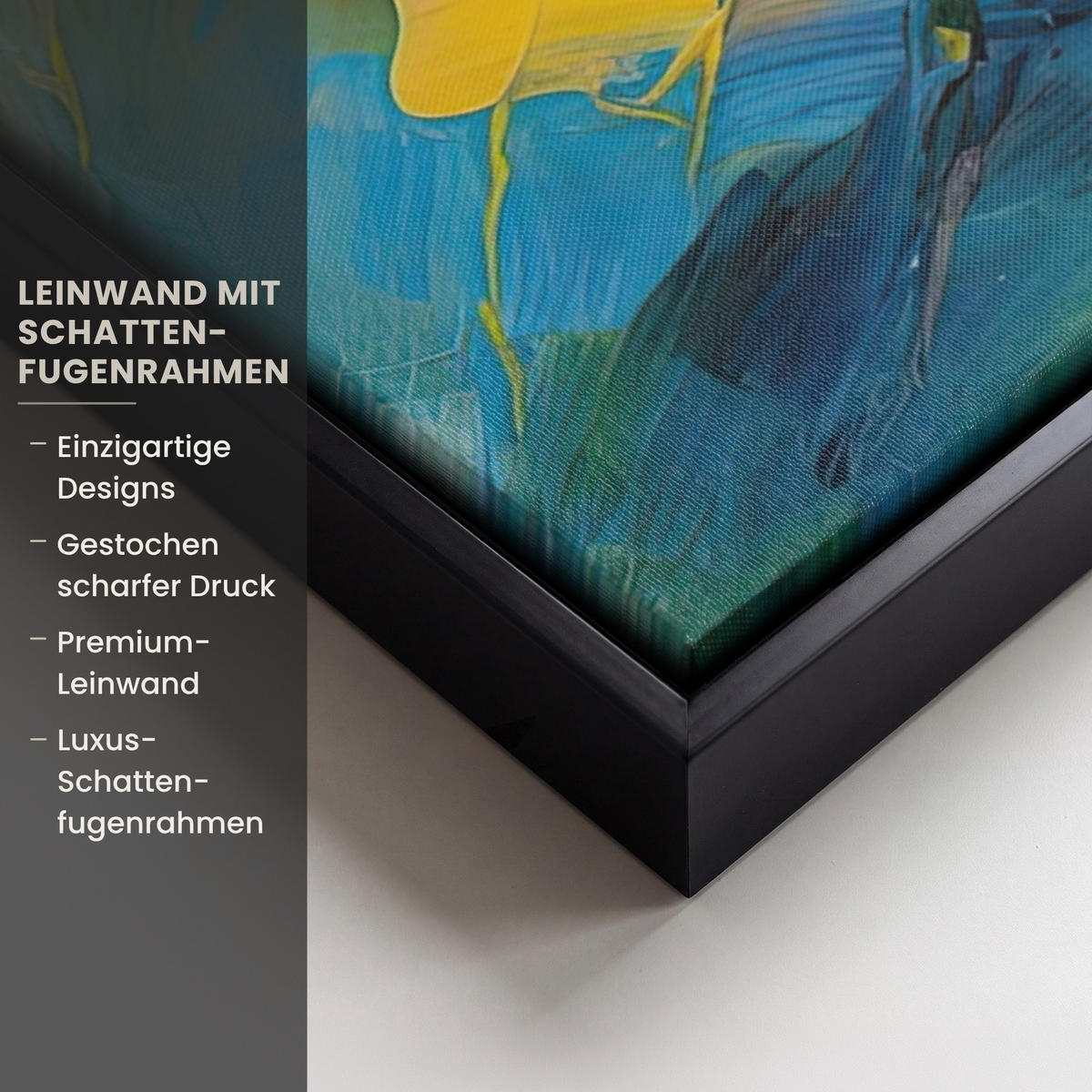 LEINWAND Bilder mit Rahmen - Ölgemälde - Kunst - Abstrakt - Farbenfroh - 50x50 - Altrosa, Textil (50/50cm) - MuchoWow