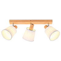 DECKENSTRAHLER Fields II 47x42x19cm - Braun, Holz (47/42/19cm) - Nettlife