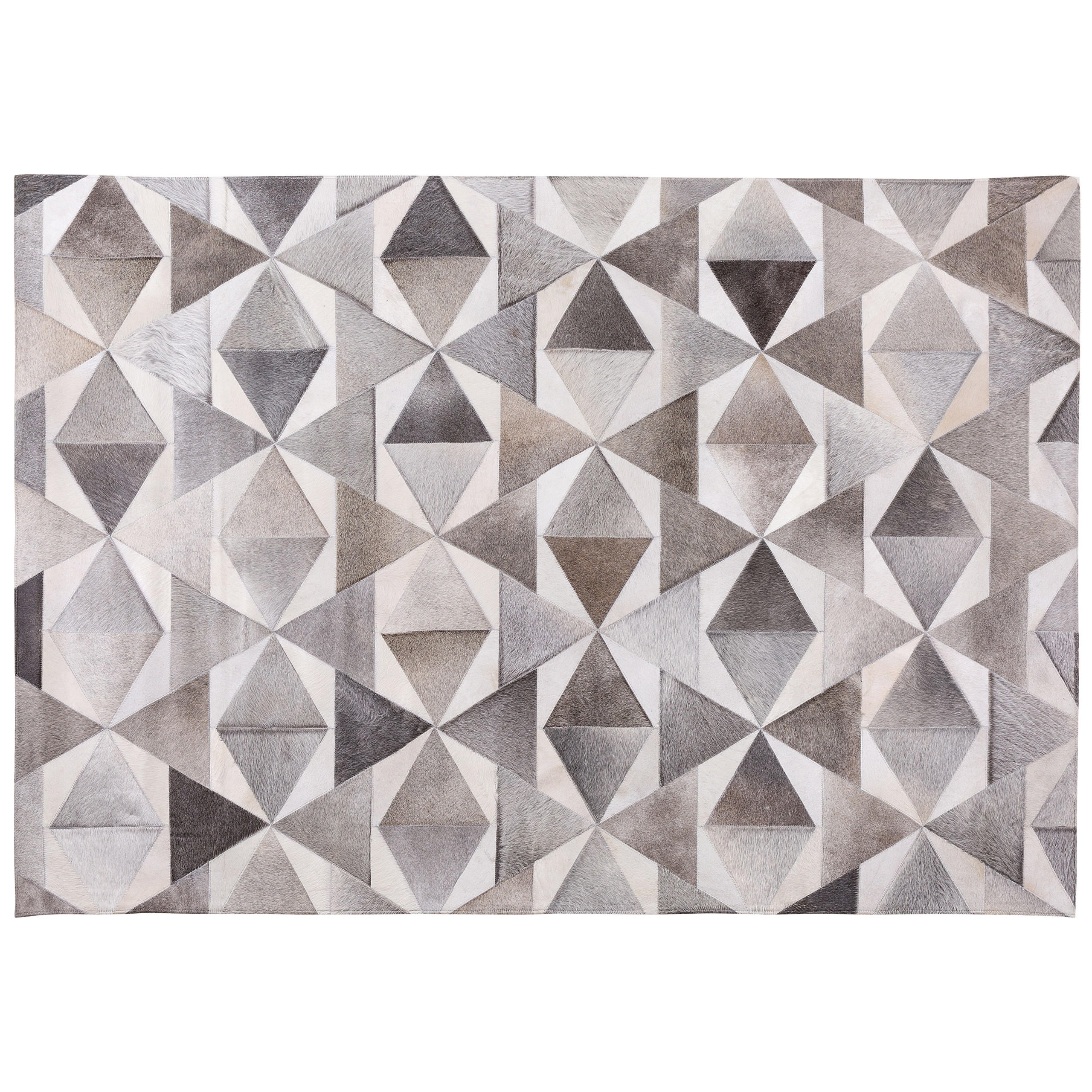 KURZFLOR-TEPPICH Alaka 230/160 cm - Grau, Fell (160/230cm) - Beliani
