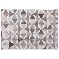 KURZFLOR-TEPPICH Alaka 230/160 cm - Grau, Fell (160/230cm) - Beliani