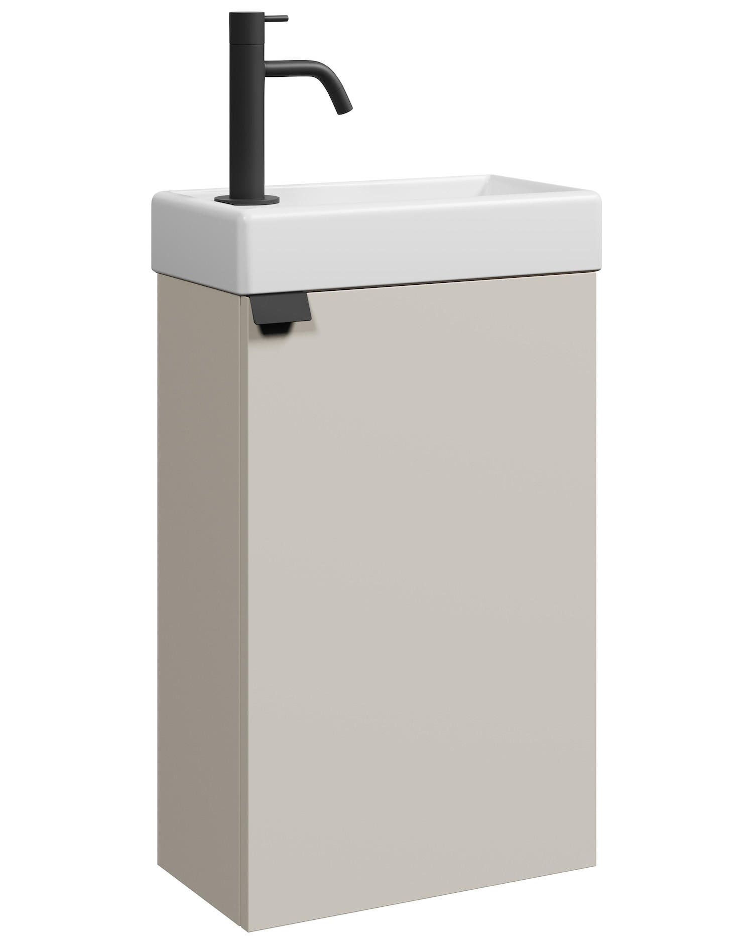 GÄSTE-WC-MÖBELSET Apollo 2 Teile Cashmere - 40 x 22 x 68 cm - Kaschmir, Holz (40/68/22cm) - Badplaats