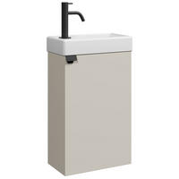 GÄSTE-WC-MÖBELSET Apollo 2 Teile Cashmere - 40 x 22 x 68 cm - Kaschmir, Holz (40/68/22cm) - Badplaats