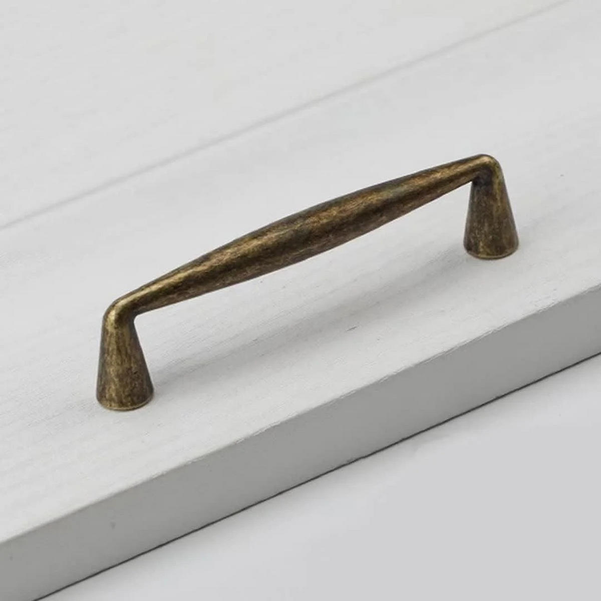 MÖBELGRIFF Antik Messing 6er-Set 96 mm - Goldfarben, Metall (2.6/1/10.8cm)