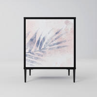 SIDEBOARD TIMELESS FLOAT, Schwarz, 57,5x42x72,5 cm, Schwarze Metallfüße - Multicolor/Schwarz, Holzwerkstoff/Metall (57.5/72.5/42cm) - SpaceRebels