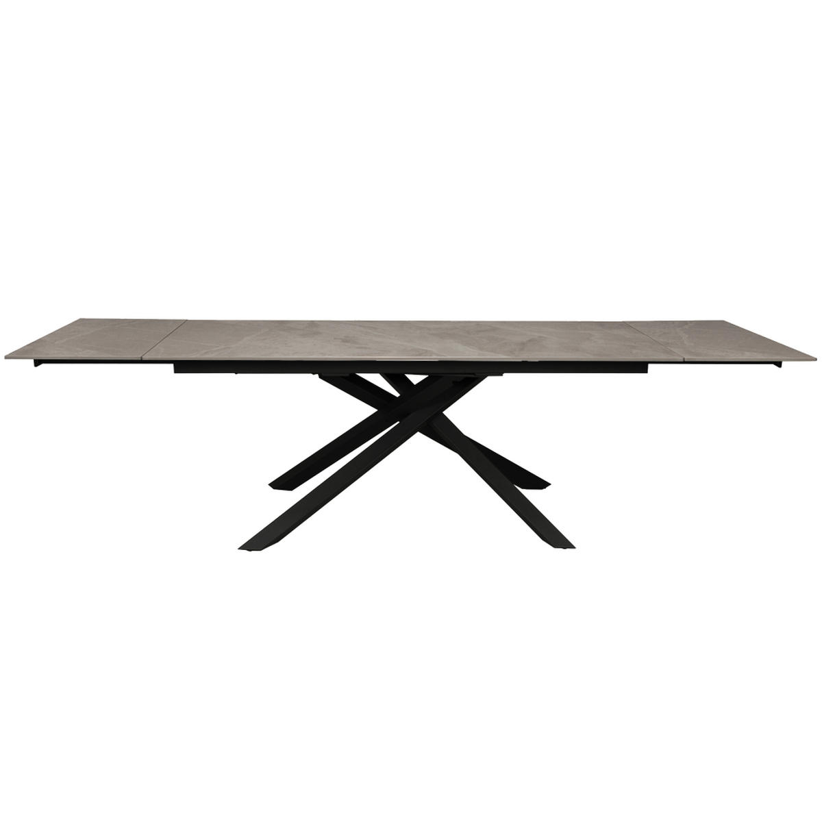 TISCH OSIRIS MIT VERLÄNGERUNGEN / TISCH 180X90CM + 2 VERLÄNGERUNGEN VON 50CM - 12 PERSONEN - GRAU - Grau, Stein (281/91/76cm) - Weber Industries
