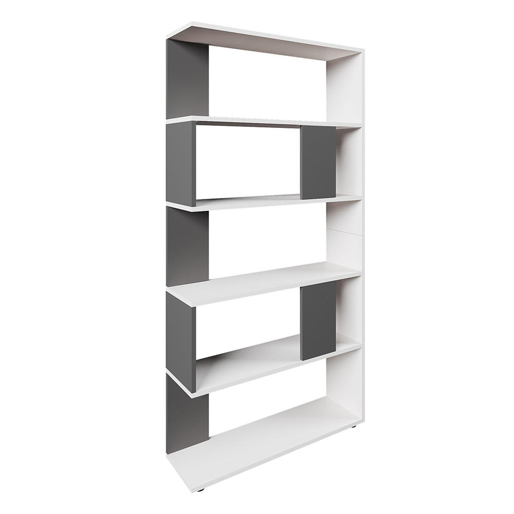RAUMTEILER Anthrazit 80 x 162.6 cm - Anthrazit/Weiß, Holzwerkstoff (80/162.6/23.6cm) - Vicco
