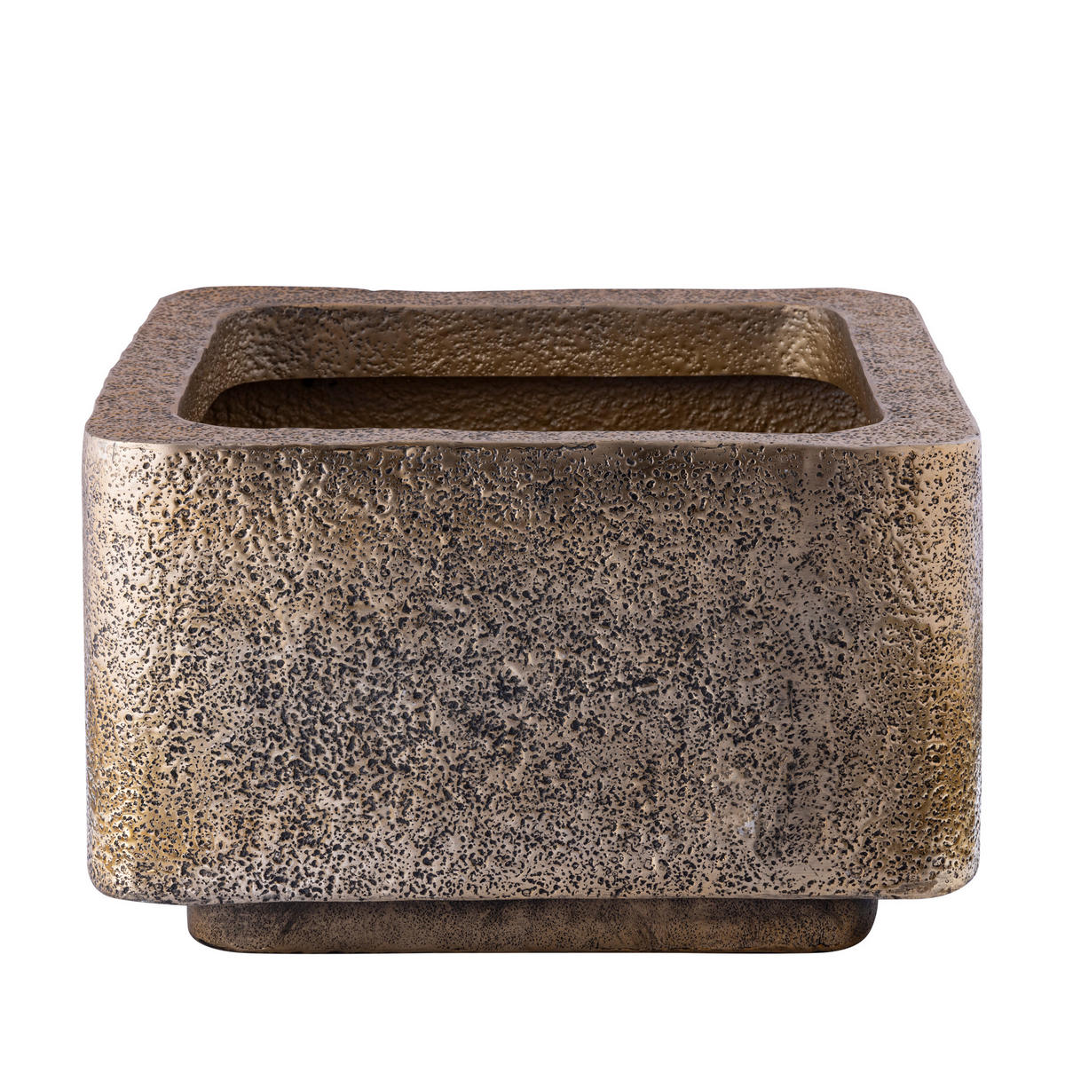 TOPF Indira Gold 73/73/46cm 2er-Set - Goldfarben, Metall (46cm) - PTMD Collection