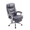 BÜROSTUHL XL Troja, Kunstleder Grau - Grau, Textil/Metall (67/122/67cm) - TPFLiving