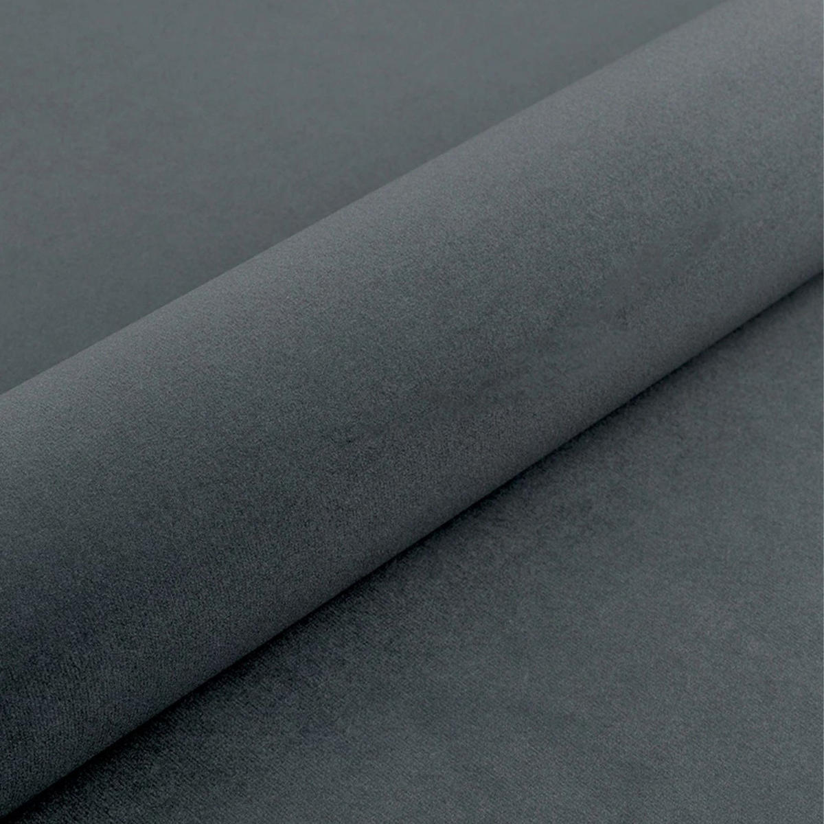 ECKSOFA RIO mit Schlaffunktion und Bettkasten, Farbe: Dunkelgrau, Velourstoff, Ottomane Universal - Dunkelgrau, Textil (249/142cm) - Marpur