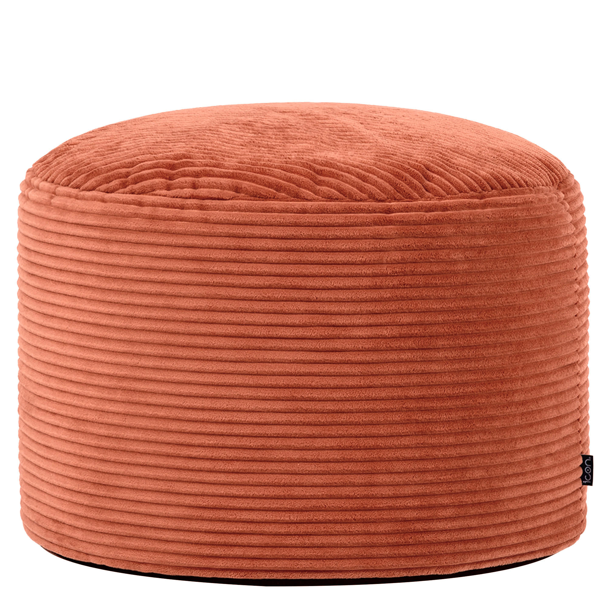 SITZPOUF Rund Milano - Terracotta, Textil (55/35/55cm) - icon