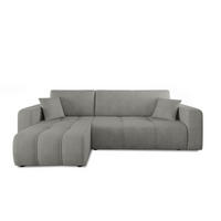 ECKSOFA Dagny Mit Schlaffunktion - Hellgrau, Holzwerkstoff/Textil (248/146cm) - Fun Möbel