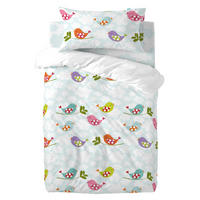 BETTBEZUG 2er-Set teiliges little birds 115x145 cm (kinderbett) mehrfarbig - Multicolor, Textil (115/145cm) - Happy Friday