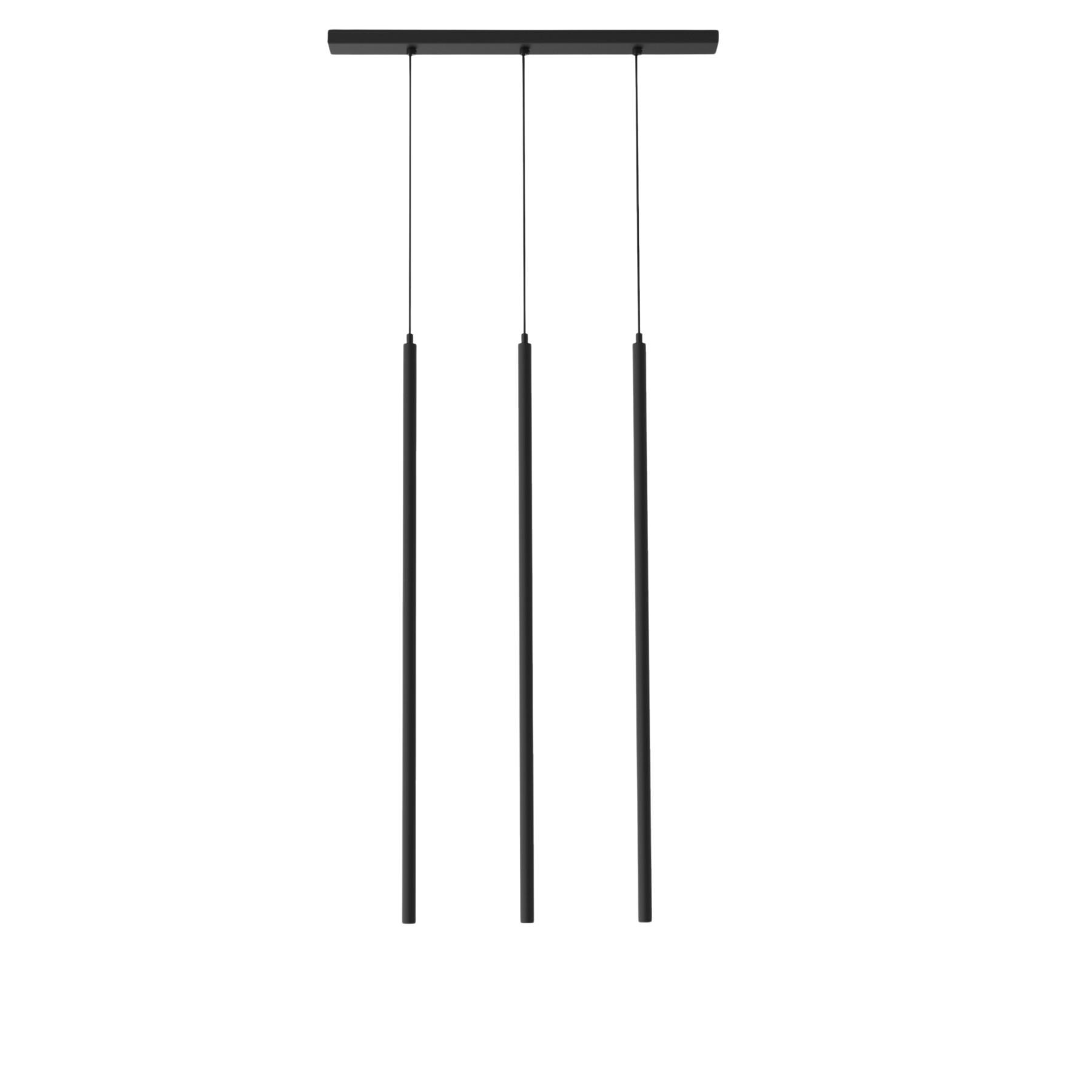 LED-HÄNGELEUCHTE Stelo X3 H100 - Schwarz, Metall (6/100/100cm) - Lumicom