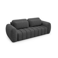 SCHLAFSOFA Caria - Anthrazit, Holzwerkstoff/Textil (266/95/110cm) - Fun Möbel