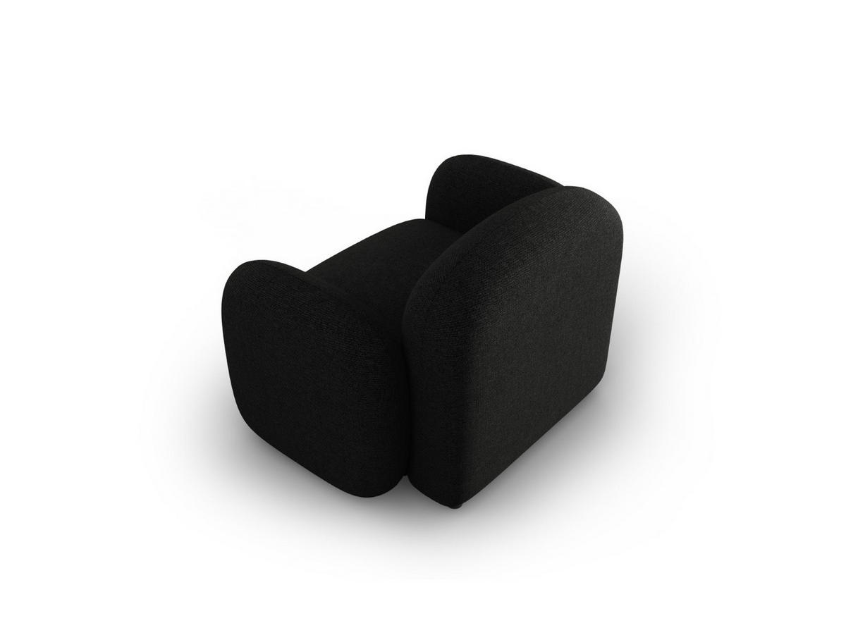 SESSEL Blair aus Chenille-Stoff mischung schwarz - Schwarz, Textil (87/80/119cm) - Micadoni