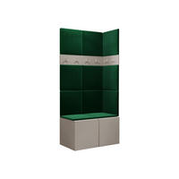 GARDEROBEN-SET Orion I - Kaschmir/Grün, Holzwerkstoff/Kunststoff (84/186/46cm) - MIRJAN24