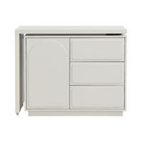 SCHMINKTISCH - 98 cm, 168 cm x 40 cm - holz - beige Velanto - Beige, Holz (98/78.5/40cm) - Vente-Unique