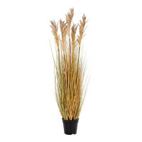 SORGHUMGRAS Pe Kunststoff, Polyester, Draht, Zement Natur - Naturfarben, Kunststoff (110cm) - tinkaro
