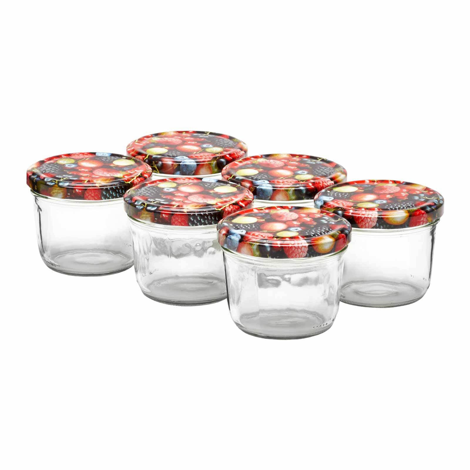 EINMACHGLÄSER / STURZGLÄSER Wildberries transparent 230 ml 6er Set - Transparent, Glas (0.23L) - Van Well