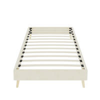 POLSTERBETT 90/200 cm DE-35496 mit Samtbezug Beige - Beige, Metall (90/200cm) - ComfortXL