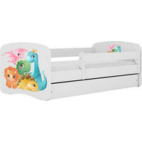 KINDERBETT Emily mit Schublade und Matratze, Weiß 70x140 cm - Multicolor/Weiß, Holzwerkstoff (140/70cm) - WFL GROUP