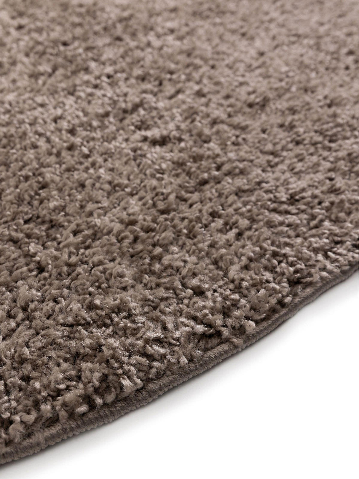 HOCHFLORTEPPICH Soho Taupe ø 200 cm rund - Taupe, Kunststoff (200/200cm) - benuta