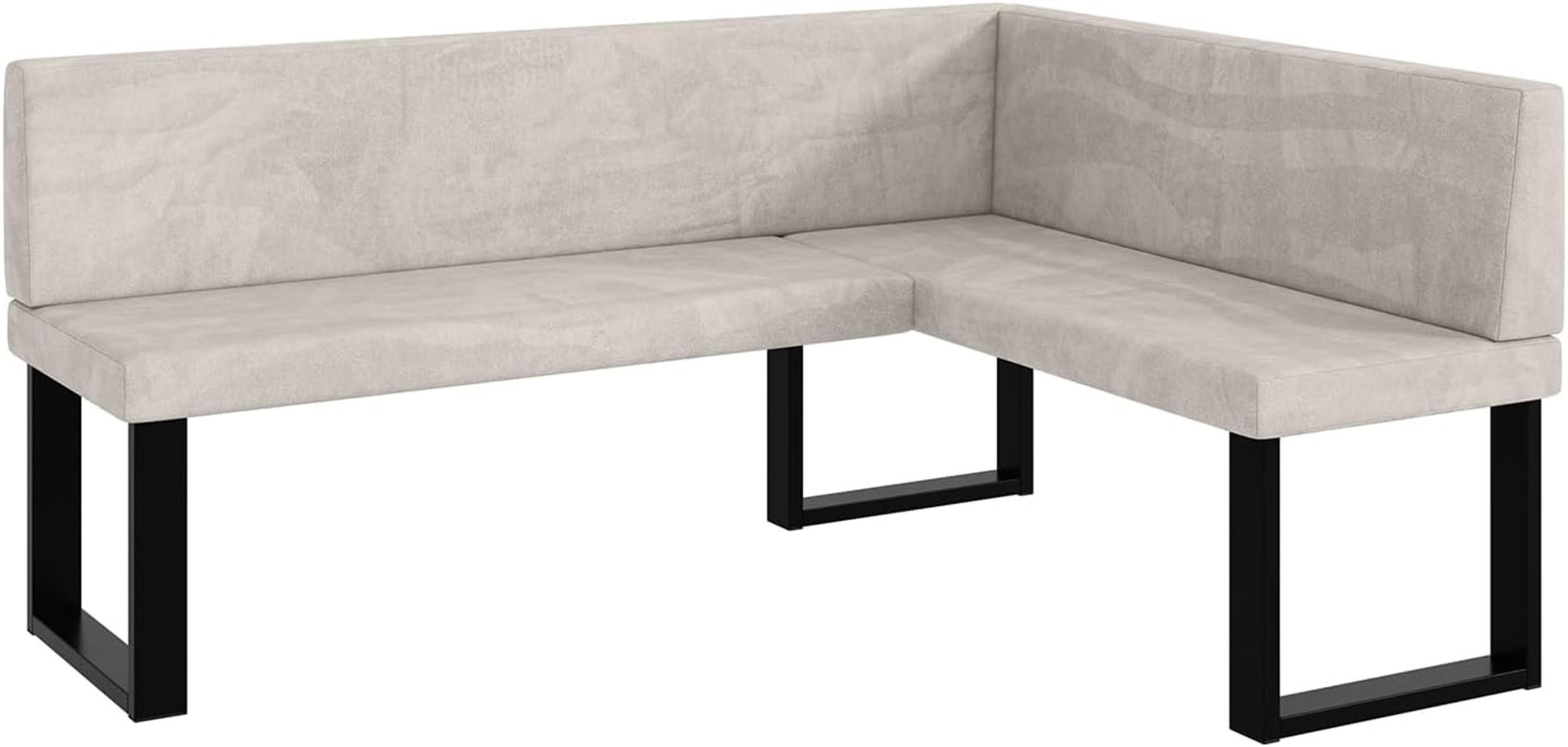 Meblini Eckbank Beige 168x128 cm