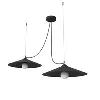 HÄNGELEUCHTE - Schwarz, Metall (40/40/9cm) - Lumicom