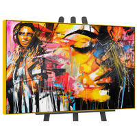 GEMÄLDE Symphonie der Farben Schattenfugenrahmen Gelb 140x100 cm - Gelb, Holz (140/100cm) - YS-art gallery