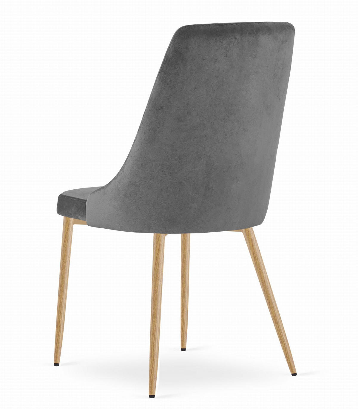 ESSZIMMERSTUHL Dunkelgrauer Velours, Diamantpolsterung, Bequeme Sitzfläche - Grau, Textil (48/89/43cm) - Best For Home