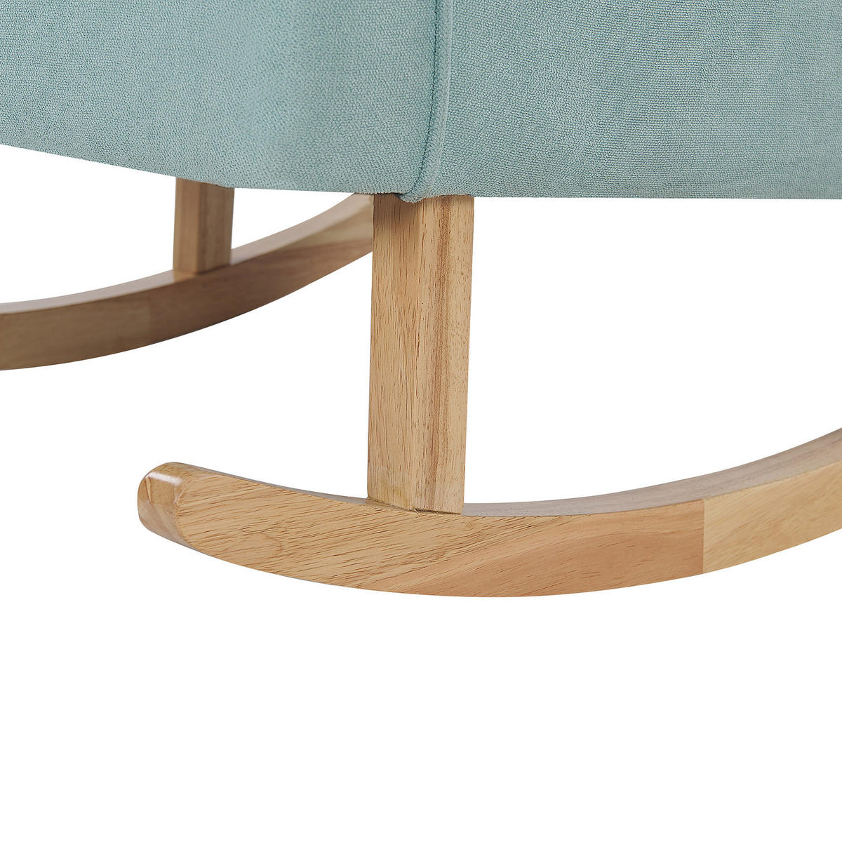 SCHAUKELSESSEL Mintgrün Trondheim - Hellbraun/Grün, Textil (72/97/83cm) - Beliani