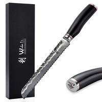 BROTMESSER 20 cm - Schwarz, Holz/Metall (34cm) - Wakoli