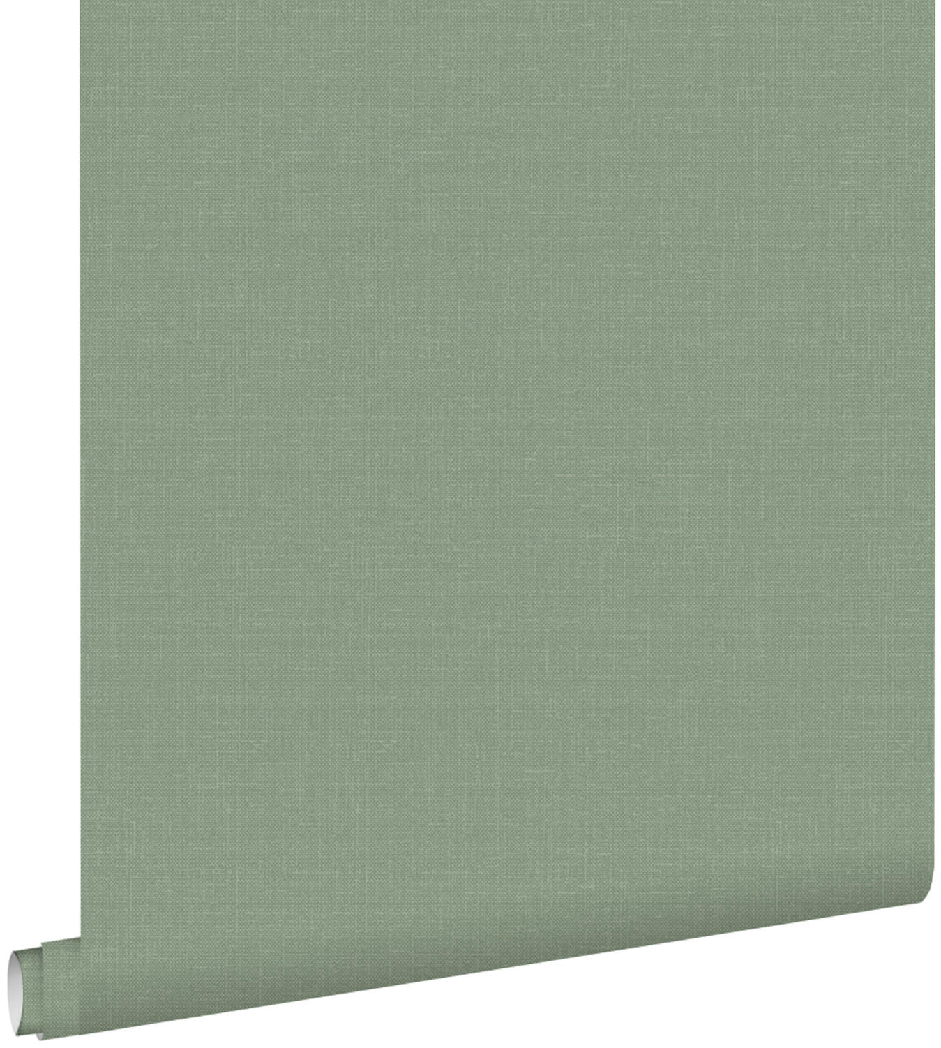 TAPETE Leinen-Optik 53 cm x 10.05 m - Grün, Papier (53/1000cm) - ESTAhome