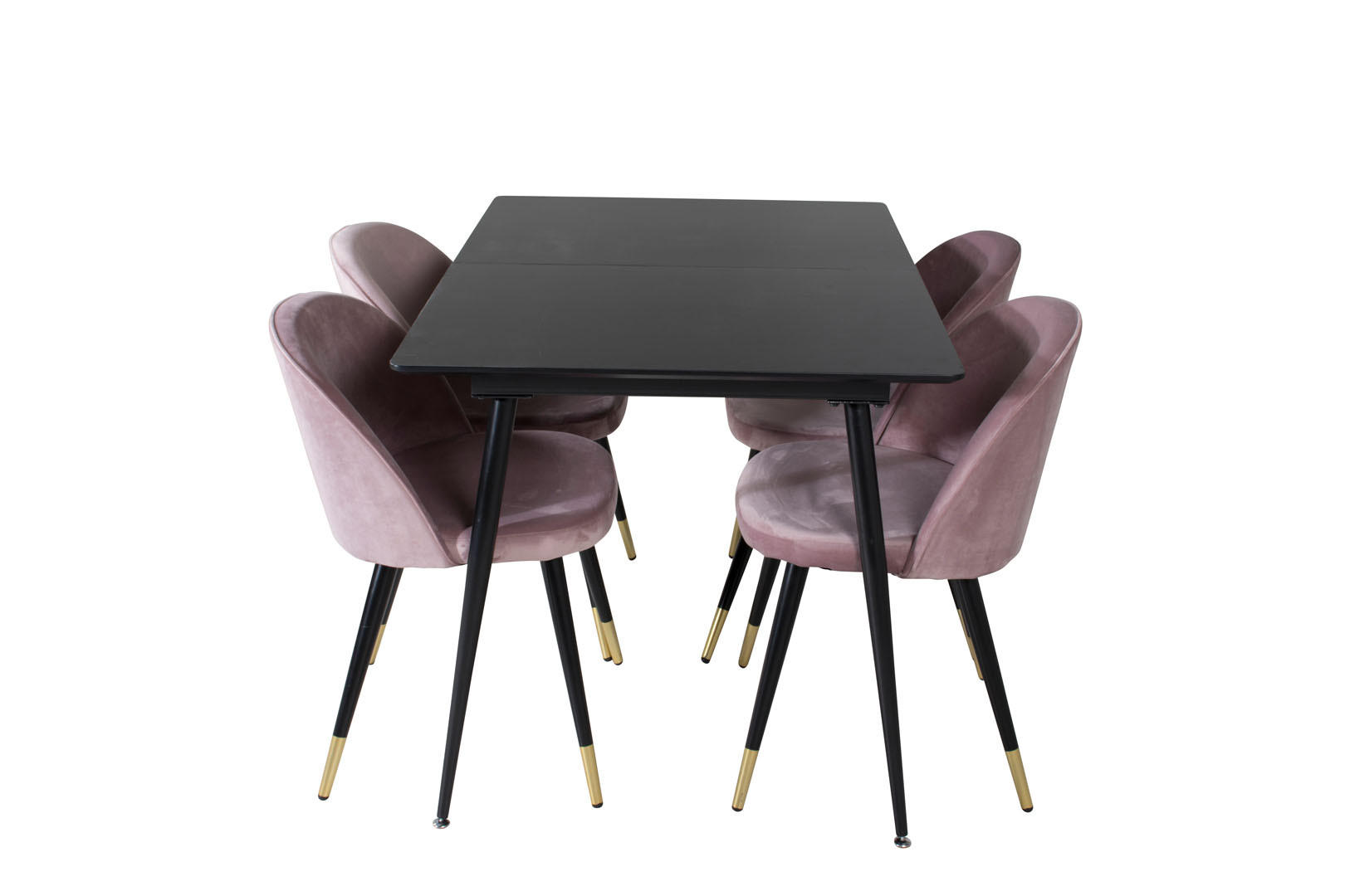TISCHGRUPPE Pink - Pink, Holzwerkstoff (90/76/120cm) - ebuy24