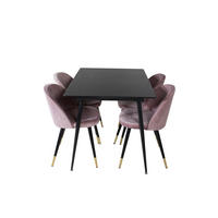 TISCHGRUPPE Pink - Pink, Holzwerkstoff (90/76/120cm) - ebuy24