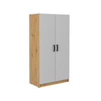 DREHTÜRENSCHRANK MALTESA 79,9/153,6/43,6cm 2-türig Grau - Eiche Artisan/Grau, Holzwerkstoff (79.9/153.6/43.6cm) - MASSENO
