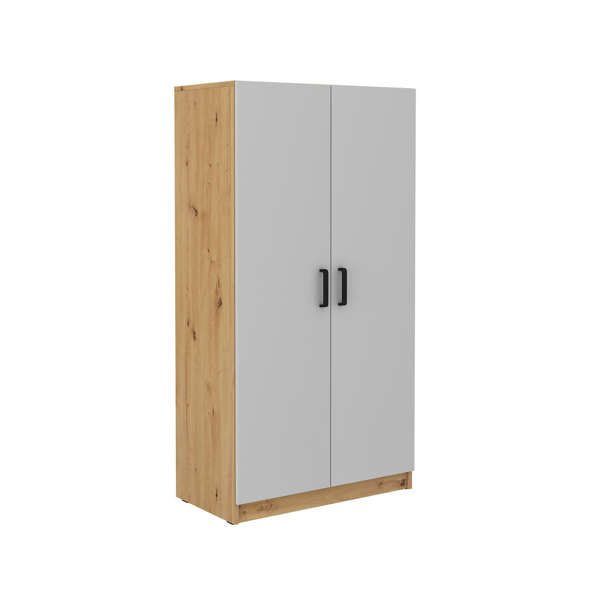 DREHTÜRENSCHRANK MALTESA 79,9/153,6/43,6cm 2-türig Grau - Eiche Artisan/Grau, Holzwerkstoff (79.9/153.6/43.6cm) - MASSENO