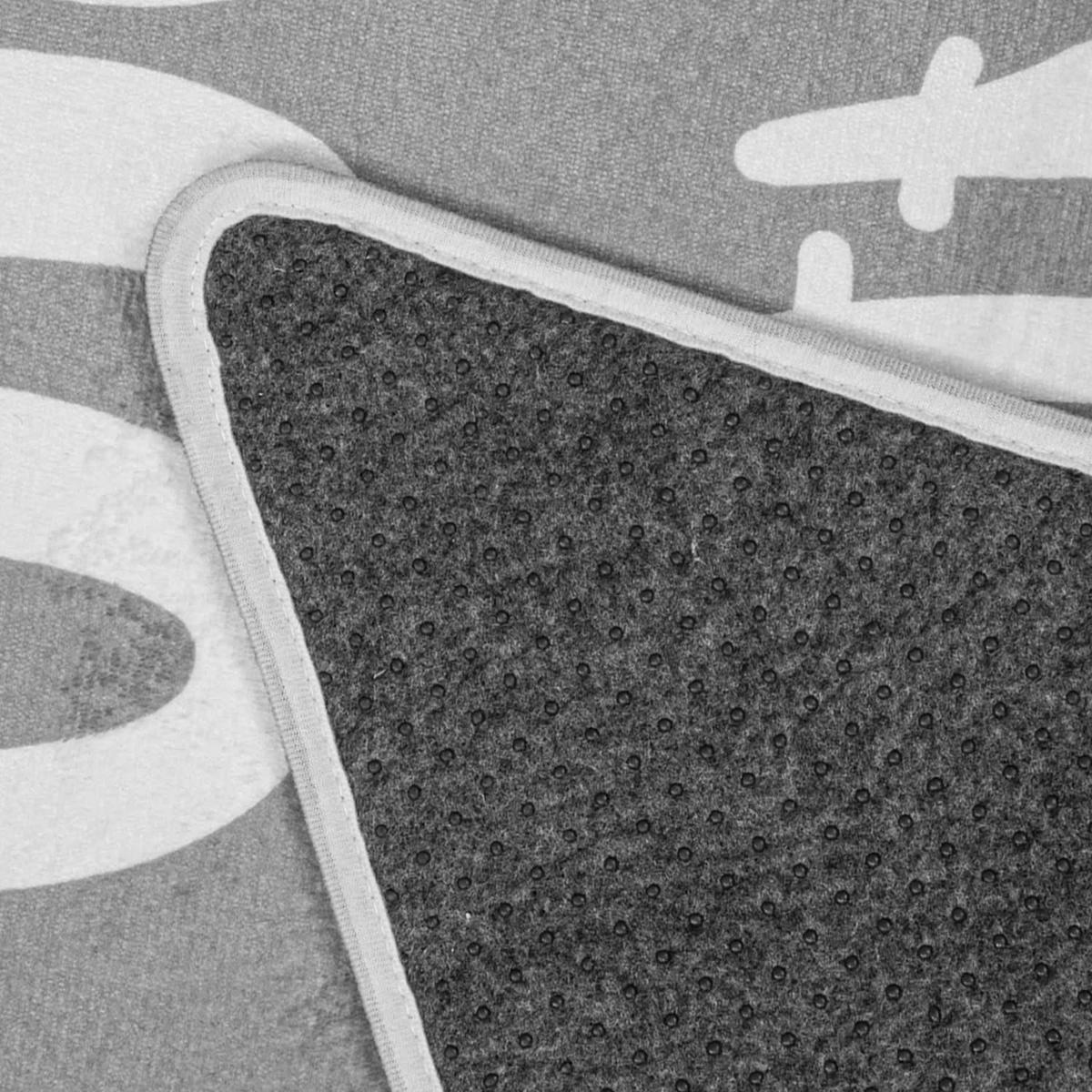 KINDERTEPPICH waschmaschinenwaschbar Stern Kinderzimmer schmutzabweisend Grau Freiform 150ST - Grau, Textil (150/150cm) - KADIMA DESIGN