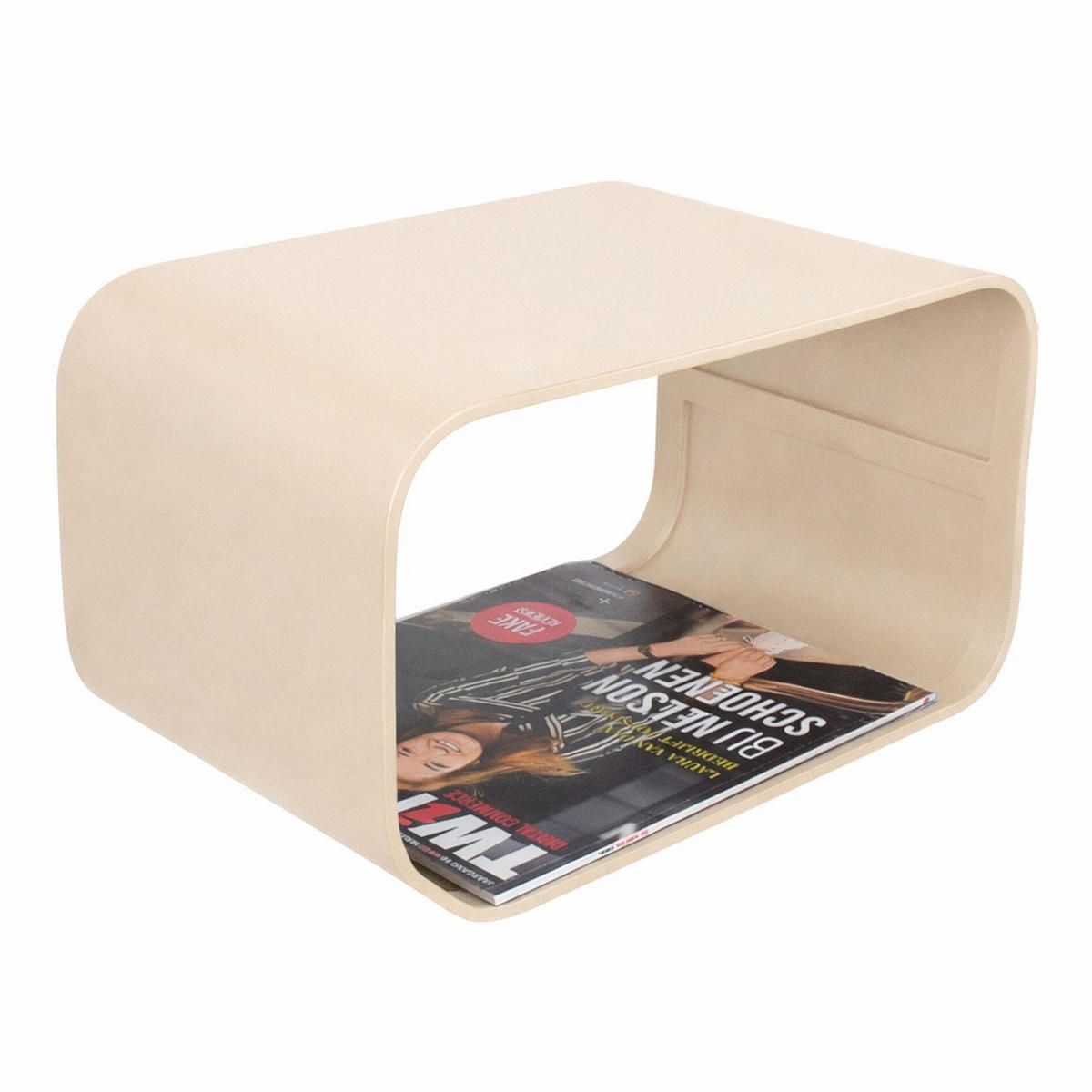 NACHTTISCH Bram Beige - Beige, Metall (40/21/25cm) - LOFT42