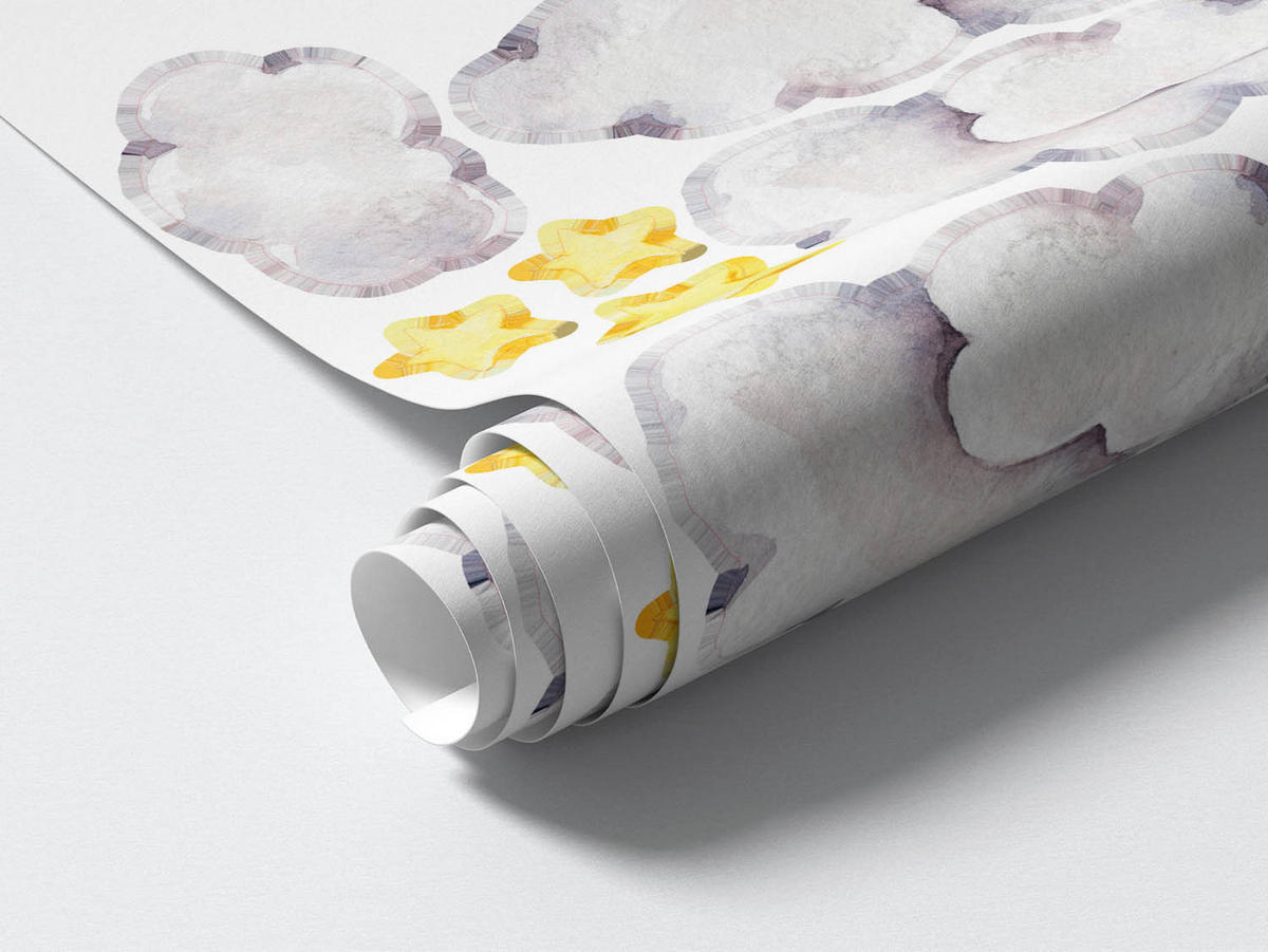 WANDAUFKLEBER 80x127cm - Kleintiere - Multicolor, Kunststoff (80/127/0.1cm) - Wallfluent