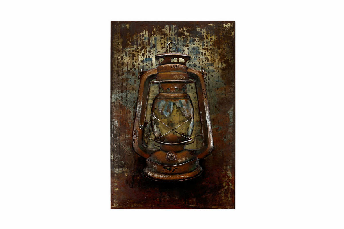 METALLBILD Braun 60/90 cm - Braun, Metall (4.5/90cm) - KUNSTLOFT