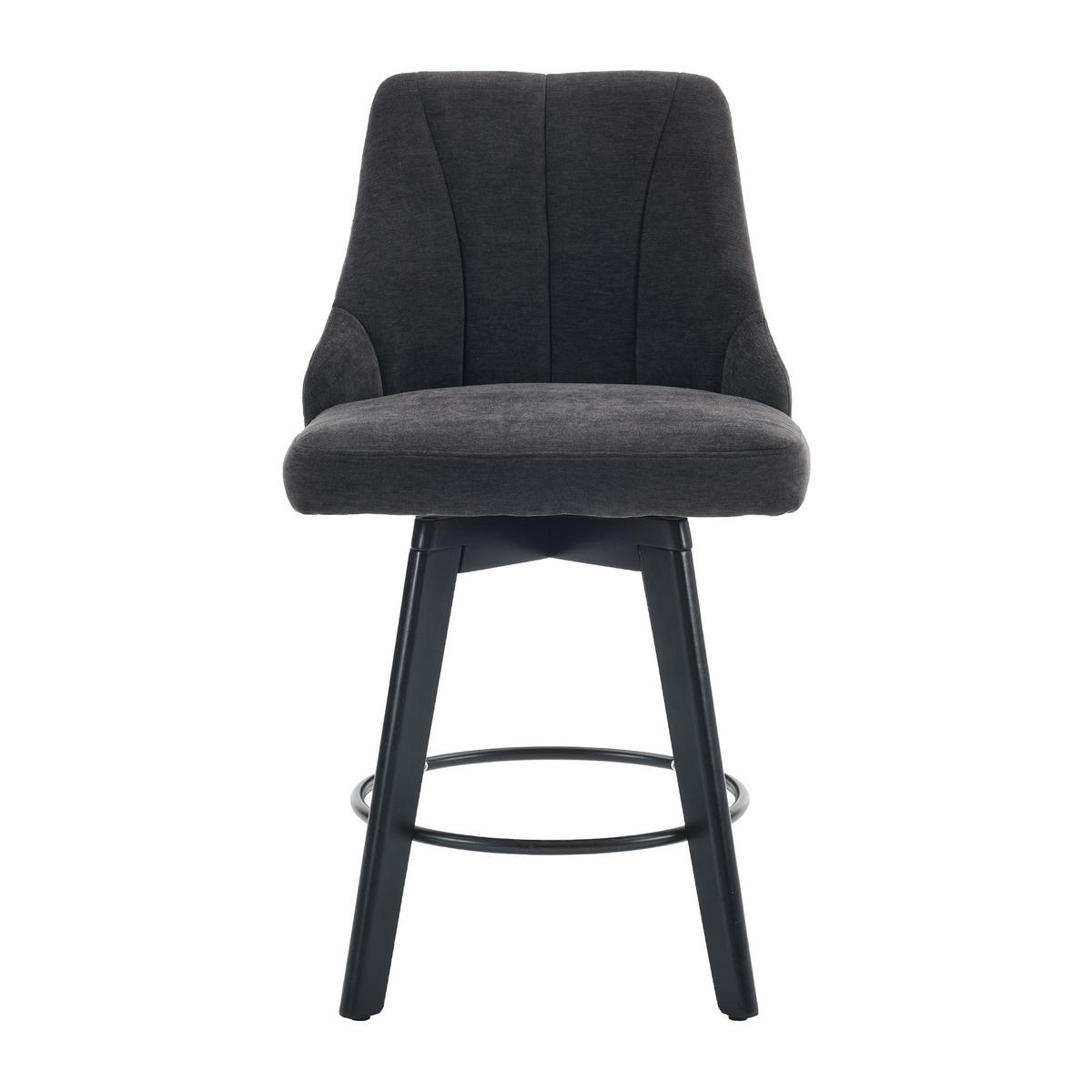 BARHOCKER DE-36254 2er-Set mit 360°-Drehung Grau - Grau, Metall (53/94.5/53.5cm) - ComfortXL
