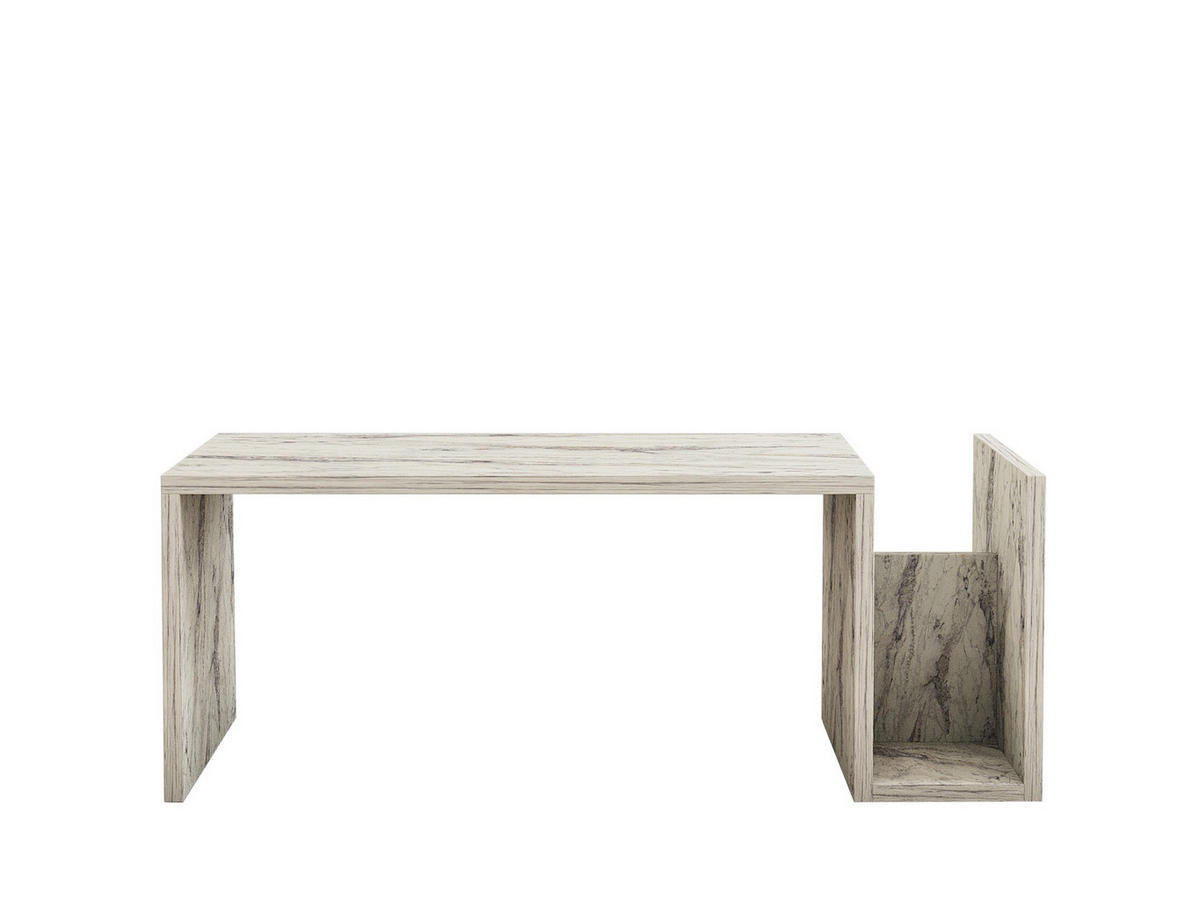 COUCHTISCH memo weiss - Weiß, Holz (86/50/32cm) - Habitat Garten
