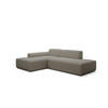 ECKSOFA Modular Premium Grau - Greige/Schwarz, Holz/Holzwerkstoff (280/190cm) - Furnisell