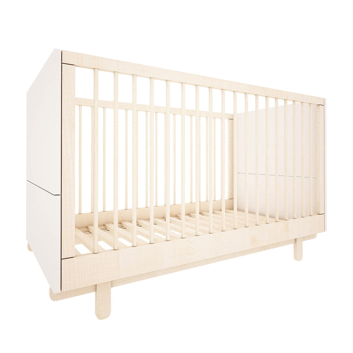 SOBA ZA BEBE 2-dijelniRomy Bijeli - bijela, drvni materijal (145/99/75cm) - Petits-meubles